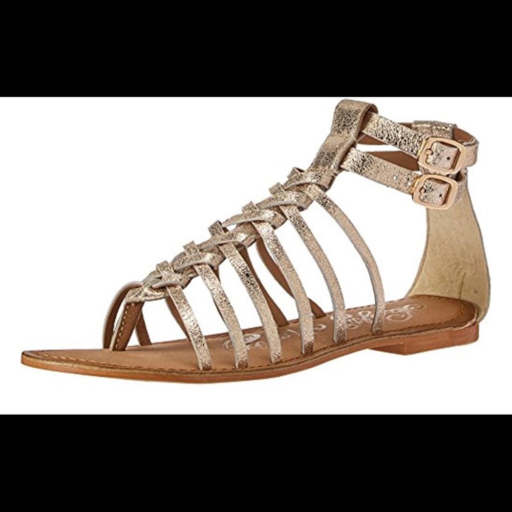 COPY - Naughty monkey gold gladiator style sandal